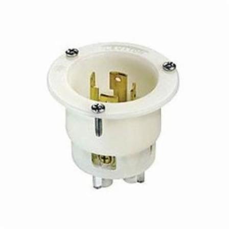 LEVITON 30A Flanged Inlet Locking Receptacle 3P 4W 250V 2725